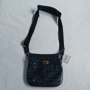Elegant Black‎ Crocodile Pattern Shoulder Bag